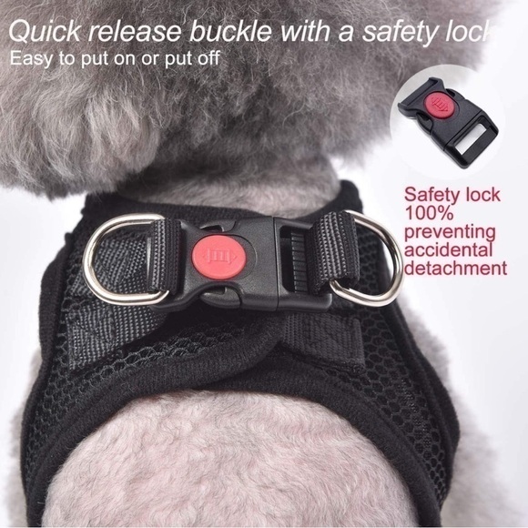 Dog Harness Step-in Breathable Puppy Cat Dog Vest Harnesses for Small Medium Dog - Picture 5 of 7